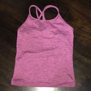 Athleta purple workout shirt